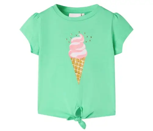 Bērnu T-Krekls, Koši Zaļš, 116