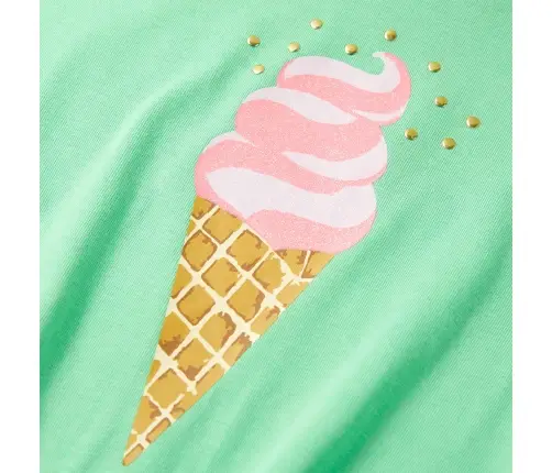 Bērnu T-Krekls, Koši Zaļš, 128