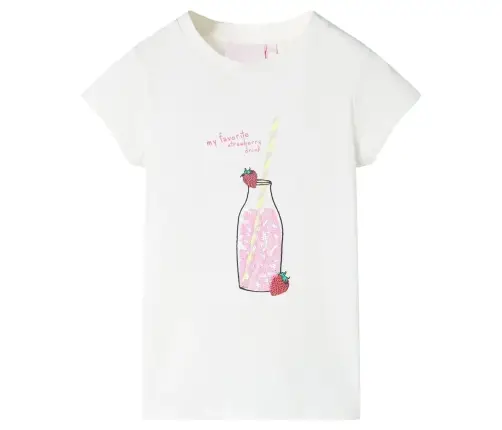 Vaikiški Marškinėliai, Ekru Spalvos, 104 Dydžio