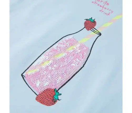 Bērnu T-Krekls, Maigi Zils, 140