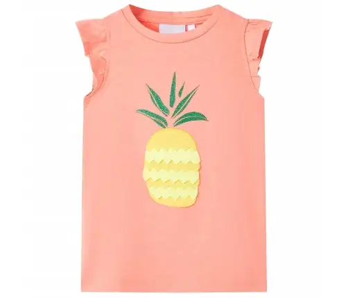 Bērnu T-Krekls, Neona Oranžs, 104