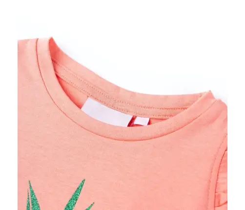 Bērnu T-Krekls, Neona Oranžs, 128