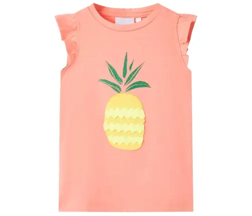 Bērnu T-Krekls, Neona Oranžs, 140