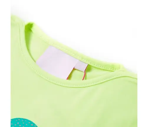 Bērnu T-Krekls, Fluo Dzeltens, 140