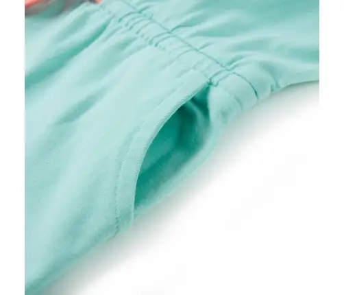 Vaikiška Suknelė Su Sutraukiama Juostele, Šviesiai Mėtinė, 116 Dydžio