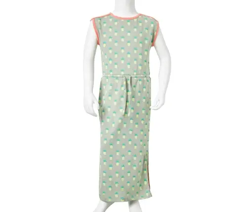 Vaikiška Suknelė, Sendintos Mėtinės Spalvos, 116 Dydžio