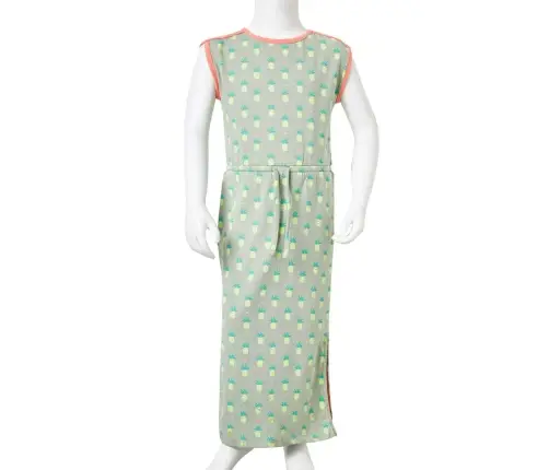 Vaikiška Suknelė, Sendintos Mėtinės Spalvos, 140 Dydžio