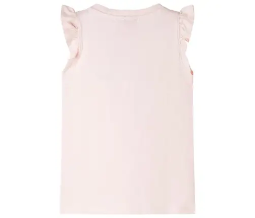 Volangidega Laste T-Särk, Pehme Roosa, 116