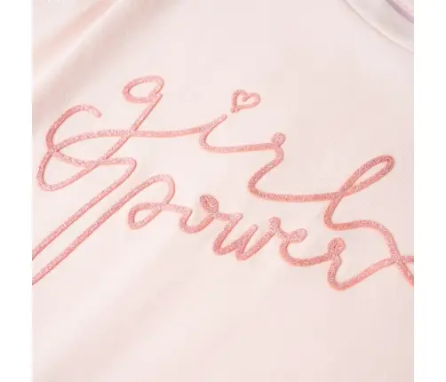 Volangidega Laste T-Särk, Pehme Roosa, 116