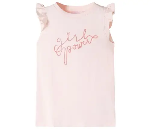 Bērnu Krekls Ar Volānu Piedurknēm, Maigi Rozā, 128