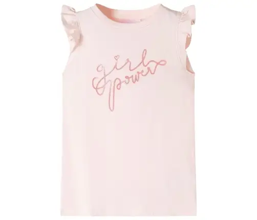 Bērnu Krekls Ar Volānu Piedurknēm, Maigi Rozā, 140