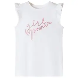 Bērnu Krekls Ar Volānu Piedurknēm, Krēmīgi Iedzeltens, 104