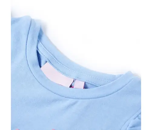 Volangidega Laste T-Särk, Helesinine, 128