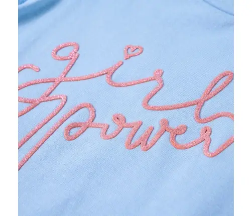 Volangidega Laste T-Särk, Helesinine, 128