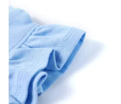 Bērnu Krekls Ar Volānu Piedurknēm, Gaiši Zils, 140