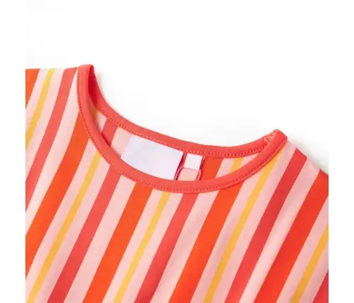 Laste Kleit, Pingutusnööriga, Roosa Ja Punane, 128