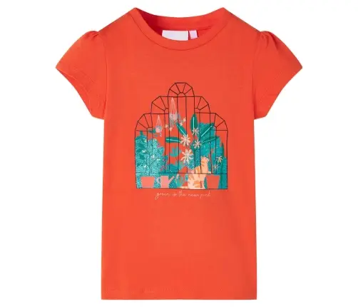 Bērnu T-Krekls, Tumši Oranžs, 116