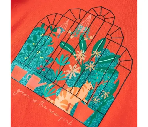 Bērnu T-Krekls, Tumši Oranžs, 116