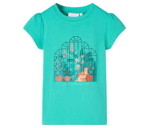 Bērnu T-Krekls, Piparmētru Krāsā, 116