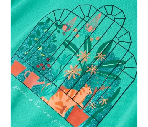 Bērnu T-Krekls, Piparmētru Krāsā, 116