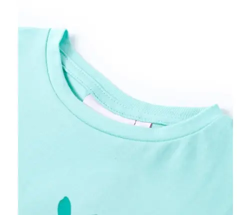 Bērnu T-Krekls, Gaiša Piparmētru, 140