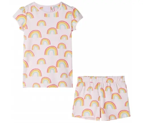 Bērnu Pidžama Ar Īsām Piedurknēm, Gaiši Rozā, 104