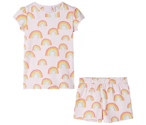 Bērnu Pidžama Ar Īsām Piedurknēm, Gaiši Rozā, 116