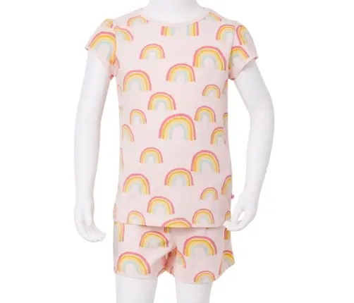 Bērnu Pidžama Ar Īsām Piedurknēm, Gaiši Rozā, 116