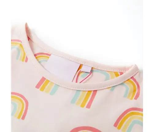 Laste Pidžaama, Lühikeste Varrukatega, Pehme Roosa, 128