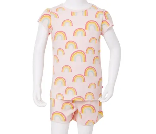 Bērnu Pidžama Ar Īsām Piedurknēm, Gaiši Rozā, 140