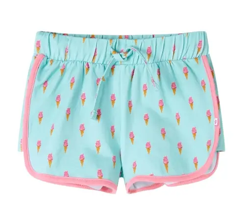 Bērnu Šorti Ar Aukliņu, Gaiša Piparmētru, 128