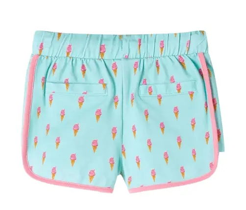 Bērnu Šorti Ar Aukliņu, Gaiša Piparmētru, 128