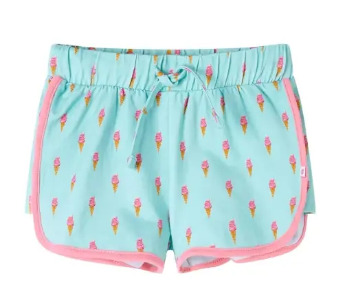 Bērnu Šorti Ar Aukliņu, Gaiša Piparmētru, 140