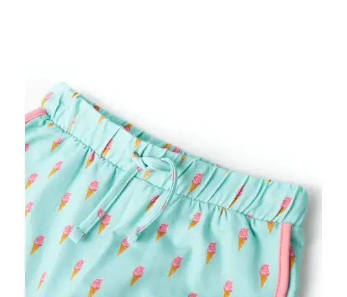 Bērnu Šorti Ar Aukliņu, Gaiša Piparmētru, 140