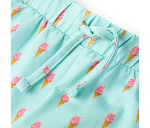 Bērnu Šorti Ar Aukliņu, Gaiša Piparmētru, 140