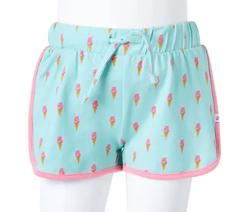 Bērnu Šorti Ar Aukliņu, Gaiša Piparmētru, 140