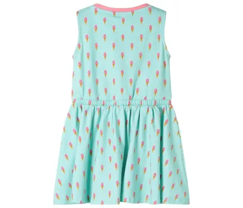 Bērnu Kleita Ar Aukliņu, Gaiša Piparmētru, 92