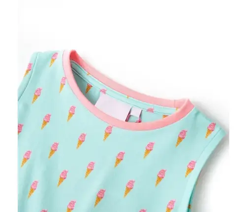 Bērnu Kleita Ar Aukliņu, Gaiša Piparmētru, 92