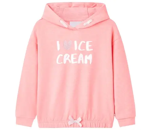 Bērnu Jaka Ar Kapuci, Spilgti Rozā, 116