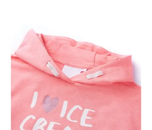 Bērnu Jaka Ar Kapuci, Spilgti Rozā, 116