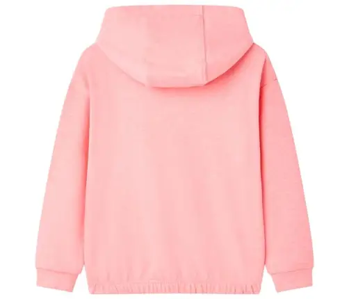 Vaikiškas Sportinis Megztinis Su Gobtuvu, Ryškiai Rožinis, 128 Dydžio