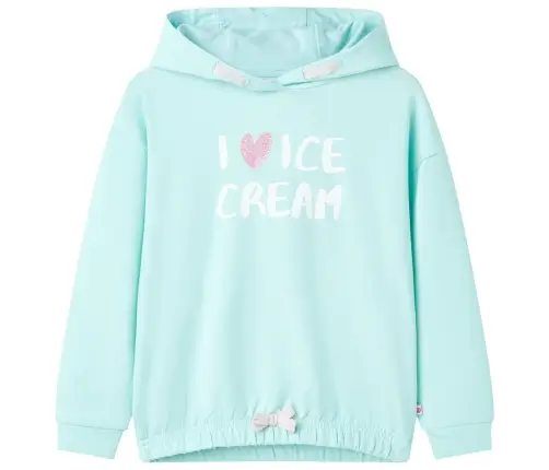 Bērnu Džemperis Ar Kapuci, Ūdens Zils, 104