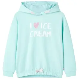 Bērnu Džemperis Ar Kapuci, Ūdens Zils, 116