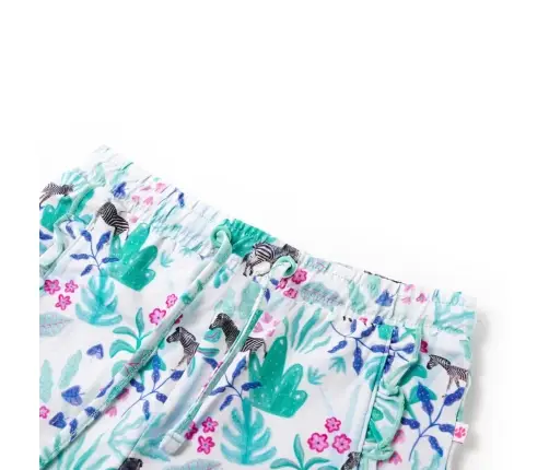 Bērnu Šorti Ar Aukliņu, Bēša Un Piparmētru, 92