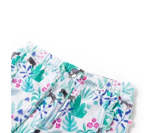 Bērnu Šorti Ar Aukliņu, Bēša Un Piparmētru, 140