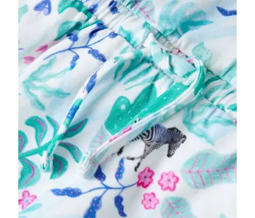 Laste Kleit, Ekrüü Ja Tume Mündiroheline, 116