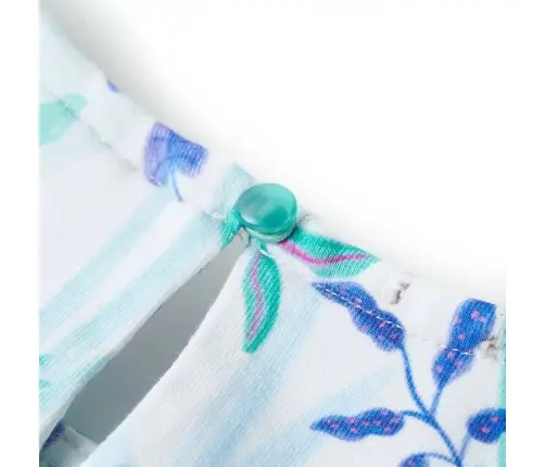 Laste Kleit, Ekrüü Ja Tume Mündiroheline, 116