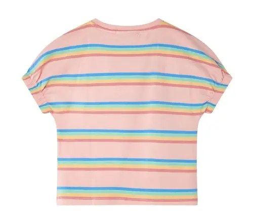 Vaikiški Marškinėliai, Persikinės Spalvos, 128 Dydžio