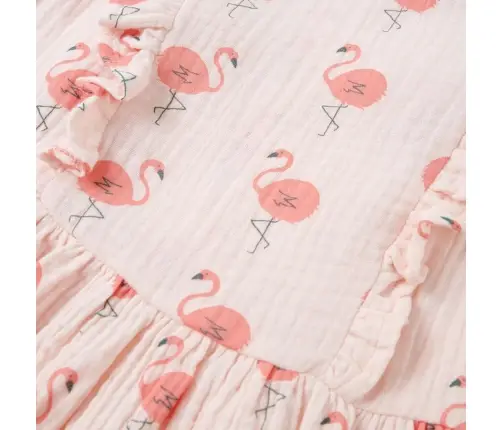 Bērnu Kleita Ar Volāniem, Maigi Rozā, 104