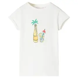 Bērnu T-Krekls, Krēmīgi Iedzeltens, 128